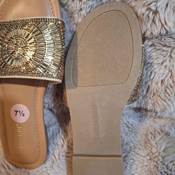 Thalia Sodi Gold Women\'s Sandals